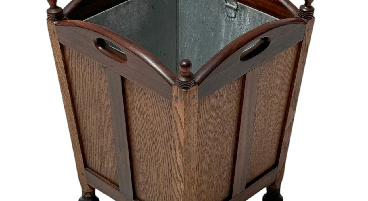 Jac. van den Bosch Art Deco Amsterdamse School Litter Basket for 't Binnenhuis